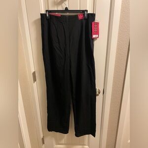 NWT 212 Collection Pants 10 Black Stretch Classic Fit No Waist Slacks